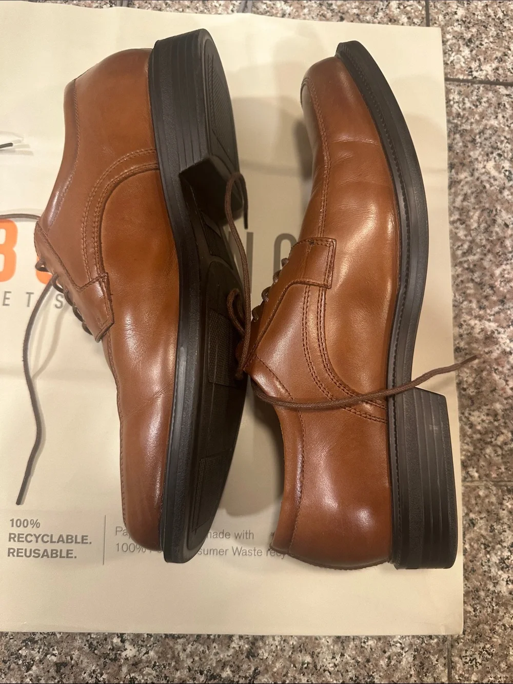 Clarks Men's Brown Leather Lace-Up Derbys